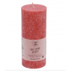 Bougie pilier Crystal rouge – Artisanale et équitable – Artisans du Monde